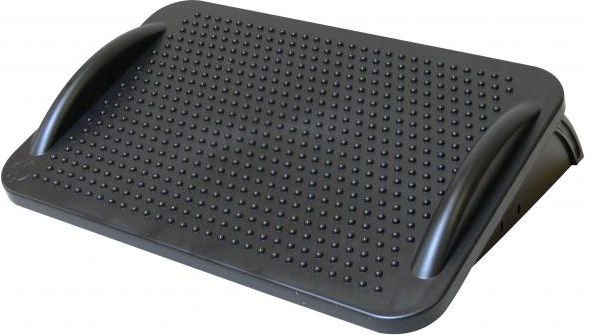 Podstawa pod nogami, regulowane nachylenie, czarny, plastikowy