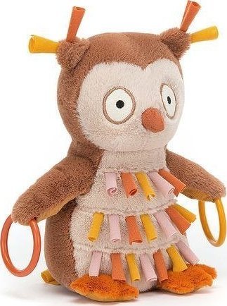 Jellycat Happihoop Sowa Grzechotka 20x11cm jeden rozmiar