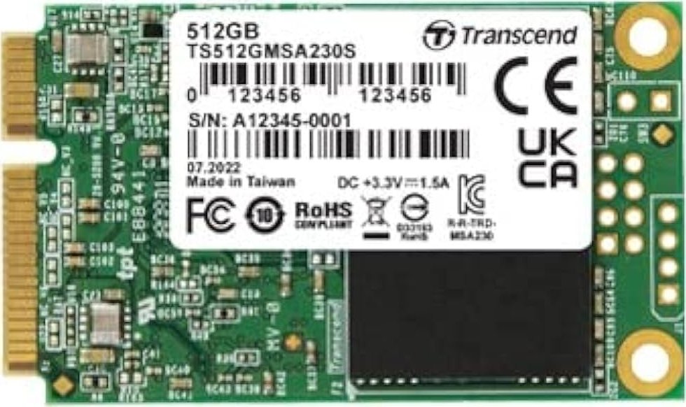 Dysk SSD Transcend 230S 512GB mSATA SATA III (TS512GMSA230S)