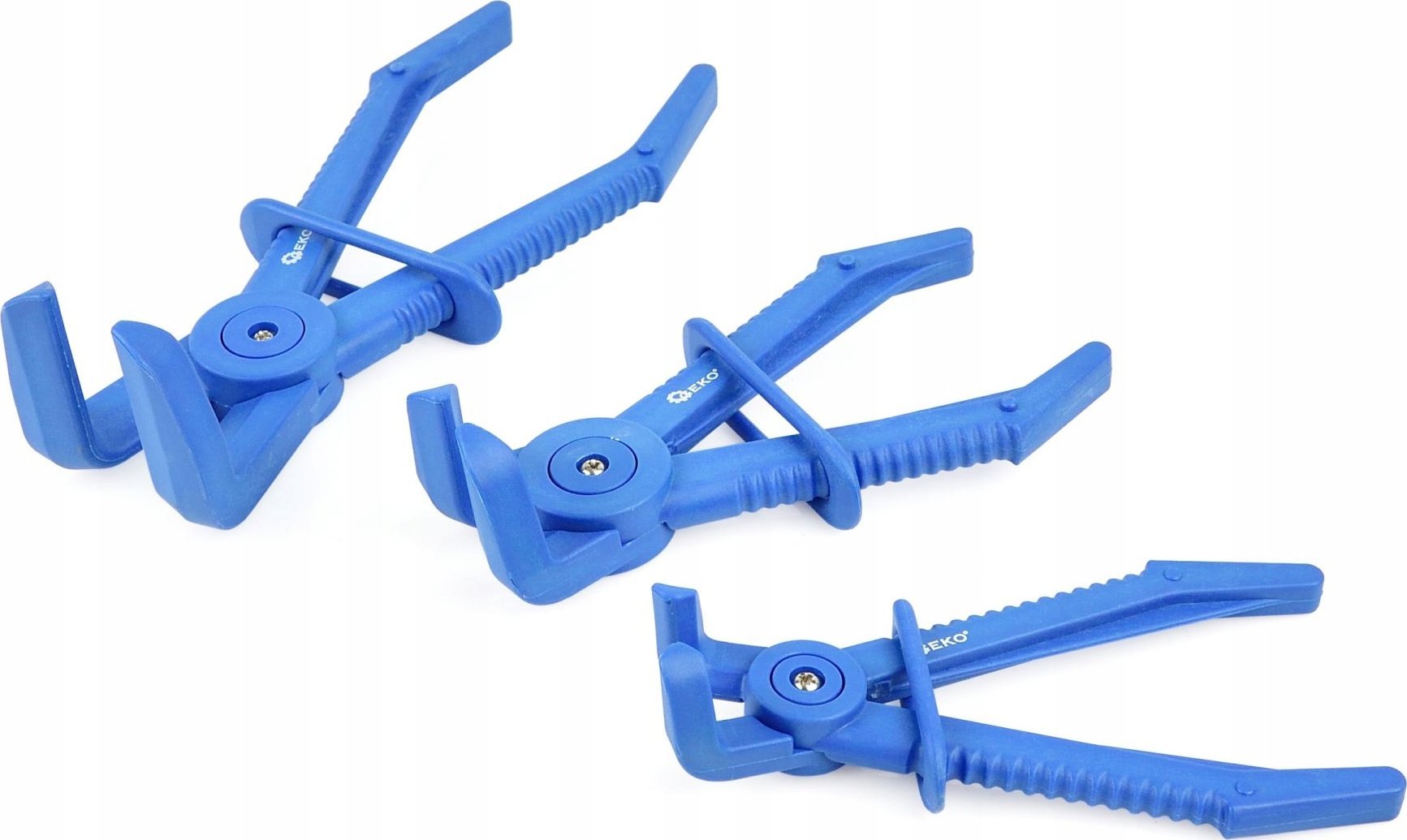 Geko Zestaw 3szt. szczypiec zaciskowych wygiętych do przewodów (20)