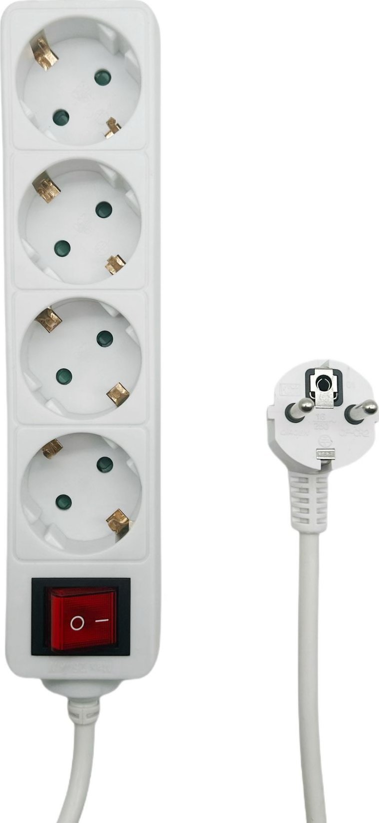 Kabel zasilający MicroConnect Microconnect MC-GRU0045WS rozgałęziacz 5 m 4 x gniazdo sieciowe Wewnętrzna Biały