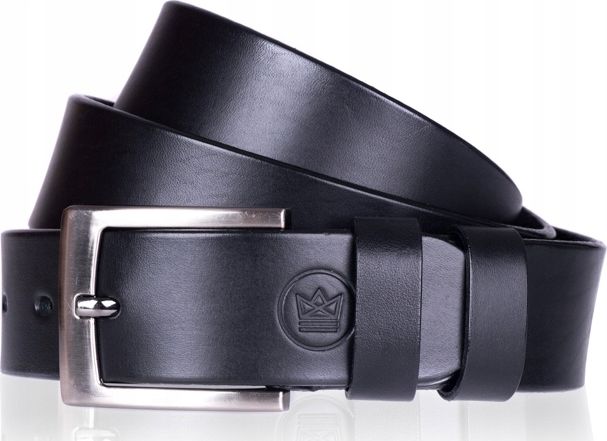 Nandy Pasek Nandy Skóra Licowa Szeroki Szyty L40 Pl 100-115, L40-Czrn-100-115