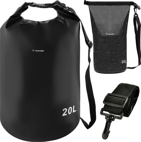 Trizand Worek wodoszczelny 20L czarny 23566