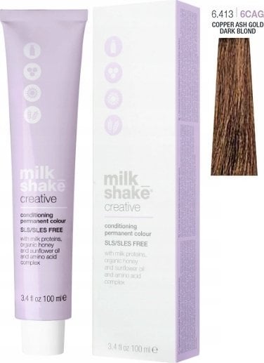 Milk Shake, Creative, SLS/SLES-Free, Permanent Hair Dye, 6.4136CAG Havana, 100 ml For Women
