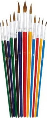 Grand Zestaw okrÄ…gĹ‚ych pÄ™dzli artystycznych 12 sztuk