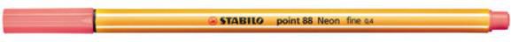 Stabilo Cienkopis point88 neonowy czerwony p10 - 88/040