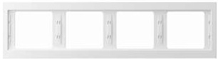 Hager Ramka poczwórna BERKER biała 13837009