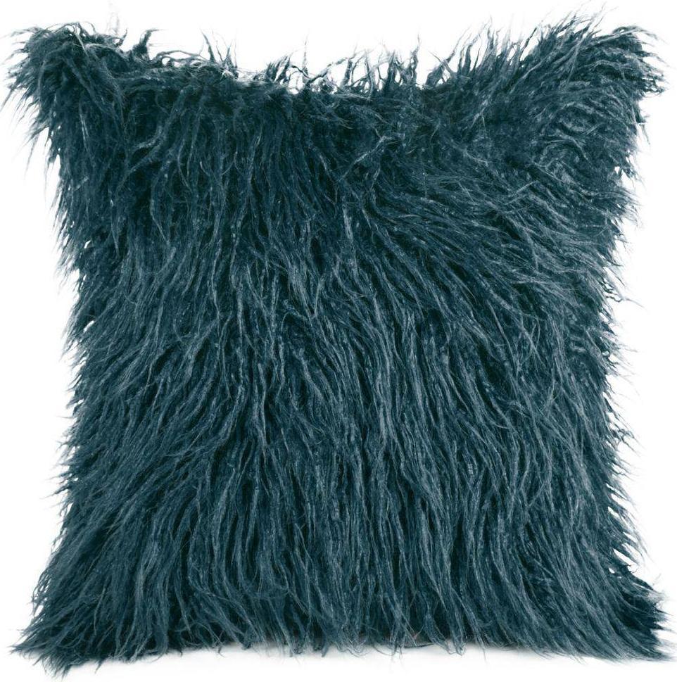 Eurofirany Poszewka Futrzana Elma 45 x 45 Granatowy