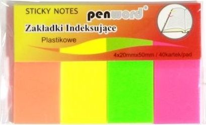 Penword Zakładki indeksujące PENWORD ZI-41 plastikowe 4x40 20mmx50mm Penword TARGI
