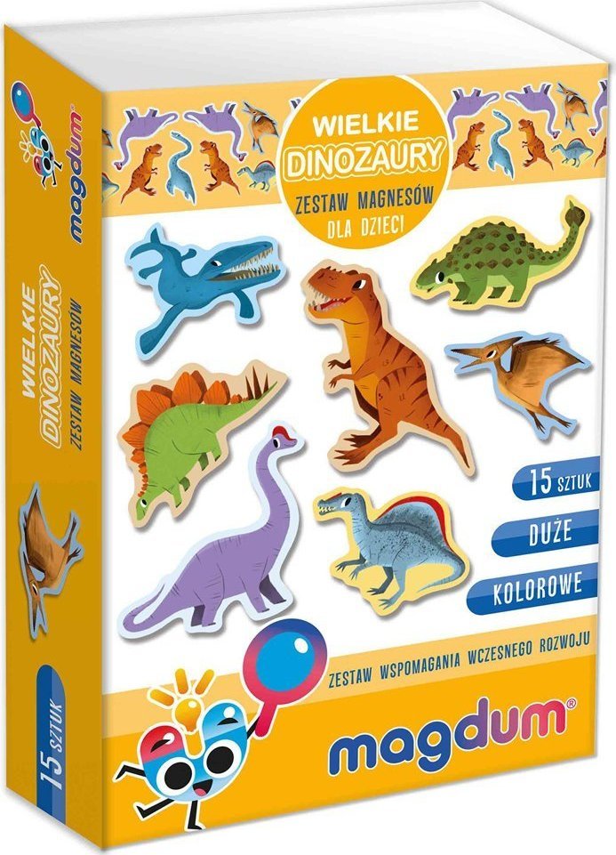 Maksik Magnesy Duże dinozaury MV 6032-06