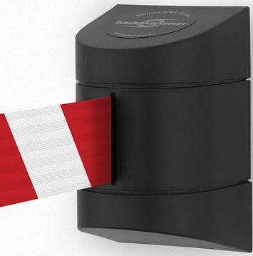 Tensator Taśma odgradzająca, ostrzegawcza. Rozwijana w kasecie montowanej na śruby. MAXI. Zapięcie przeciwpaniczne (Długość 7,7m)