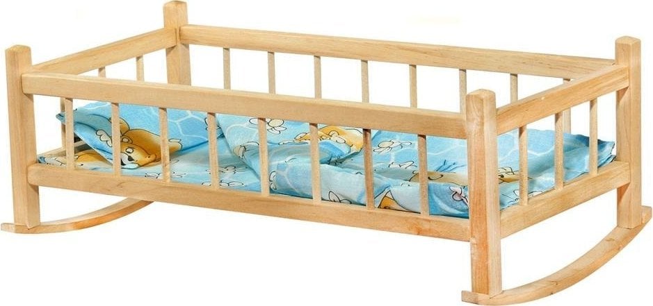 Teka Kołyska duża dla lalek z pościelą