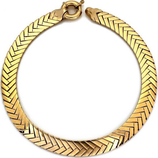 Lovrin Złota bransoletka 585 elementy ruchome