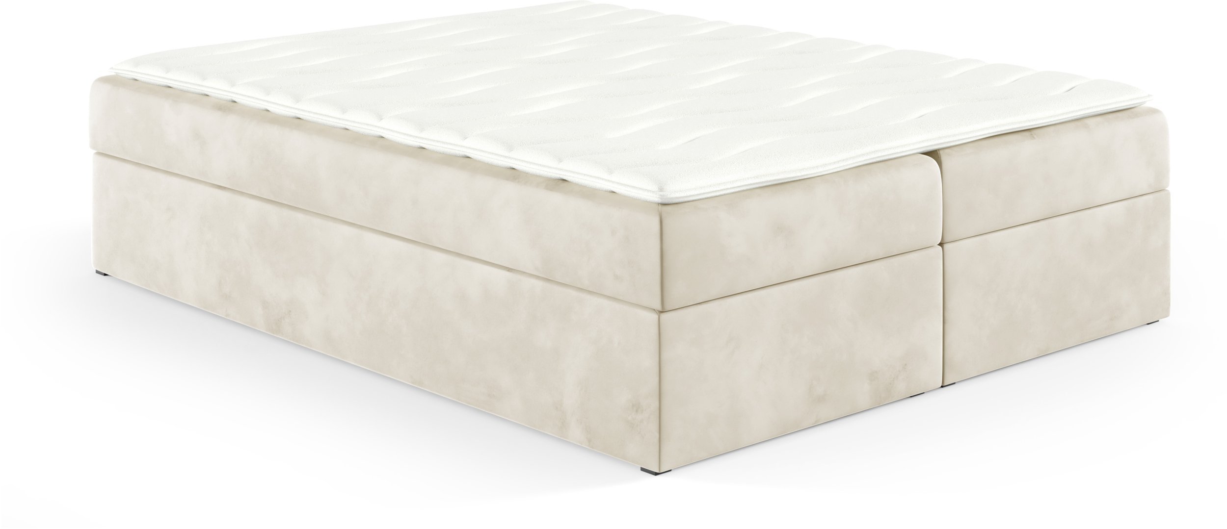 Łóżko kontynentalne Box 140x200 bez nóg ( bez zagłówka) riviera 21