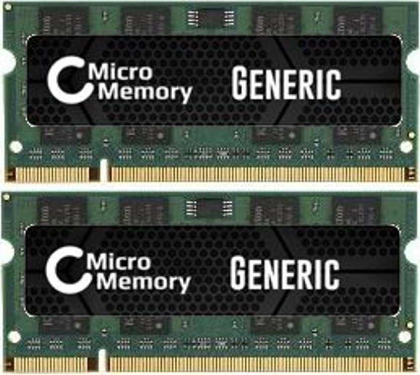 Pamięć dedykowana MicroMemory 4GB KIT DDR2 800MHZ SO-DIMM - MMA1070/4GB