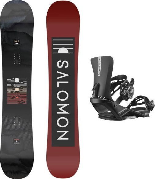 Salomon Deska Salomon Pulse + wiązania Rhythm Black 2023