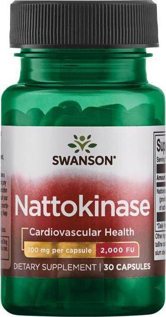 Swanson SWANSON Nattokinase 100mg 2000FU, 30kaps. - Nattokinaza