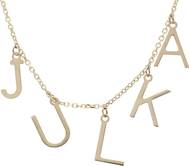 Lovrin Złoty naszyjnik 585 łańcuszkowa z imieniem Julka 2,18 g