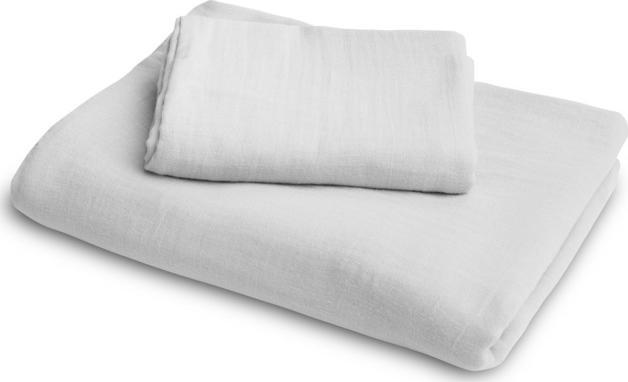 Sensillo POŚCIEL MUŚLINOWA 2-EL. SZARY 100X135 CM