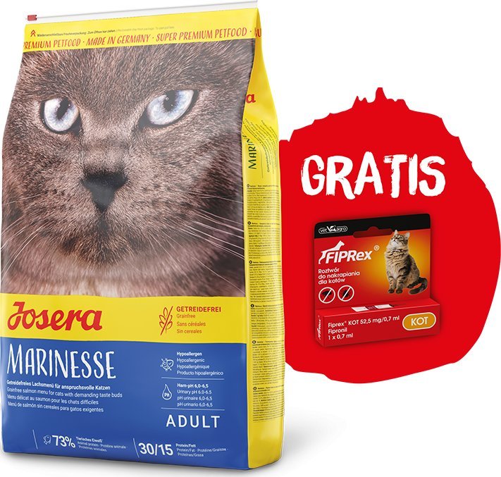 Josera JOSERA Marinesse 10kg + Fiprex Kot GRATIS!!