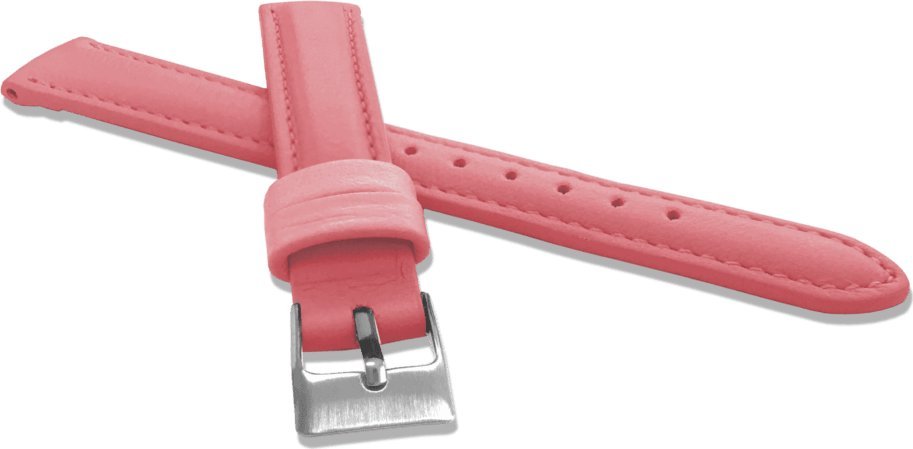 Minet MINET Różowy szyty pasek z luksusowej skóry Top Grain - 14