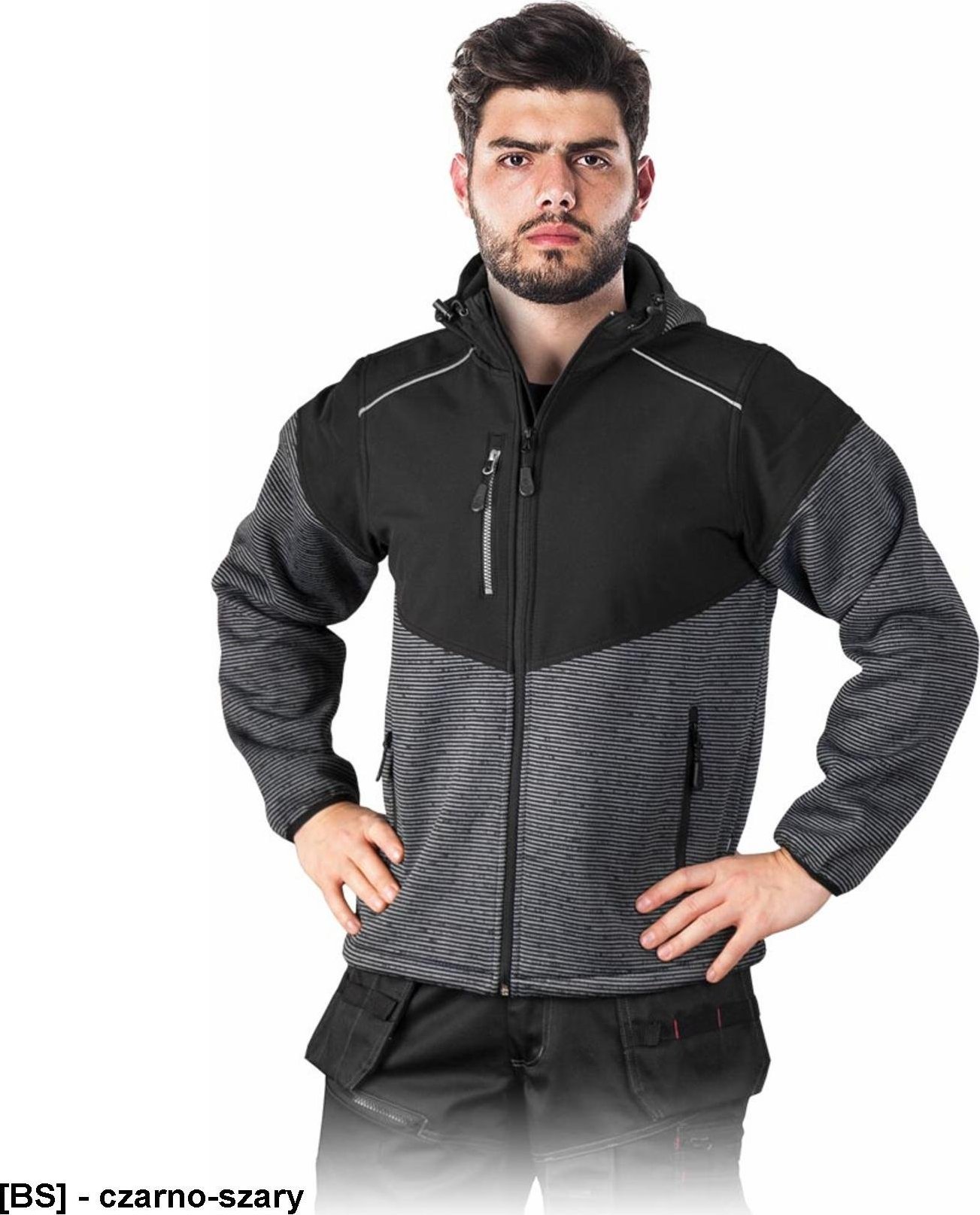 Leber&Hollman LH-HERRING - kurtka wiosna jesień, kaptur stały, membrana TPU, powłoka poliester 100% 3XL