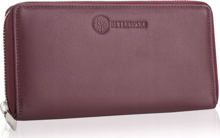 Betlewski BETLEWSKI Skórzany portfel damski SOFTLY