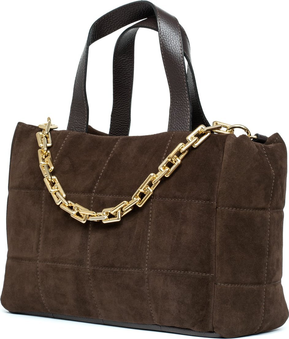 Vezze Torebka Zamszowa Vezze Piatto Grande Choco