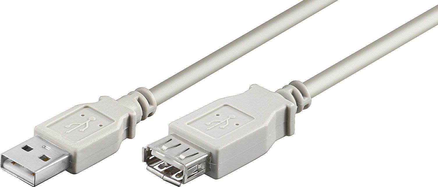 Kabel USB Goobay USB-A - USB-A 1.8 m Biały (68715)