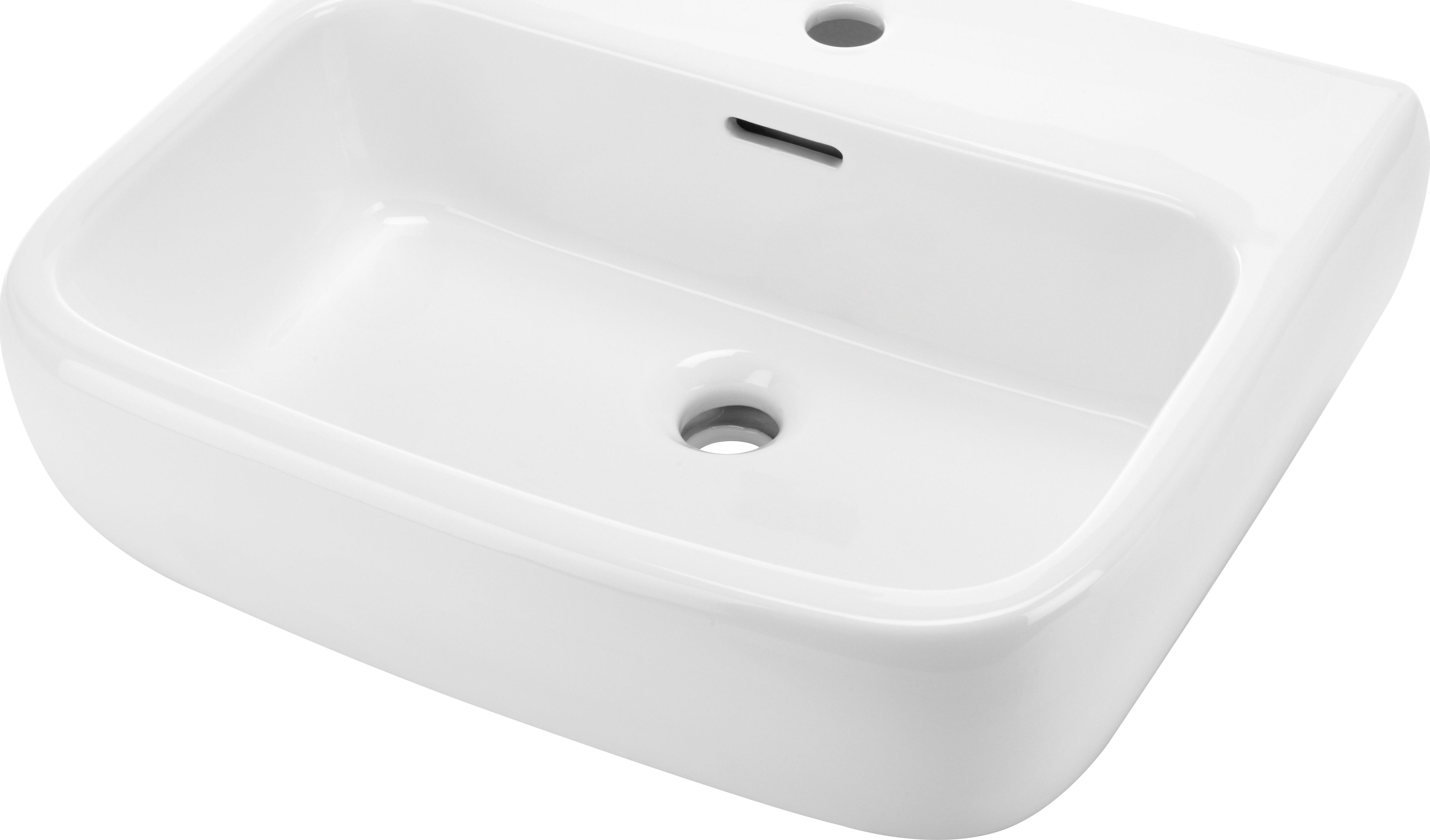 Umywalka Deante Hiacynt ścienna 52cm biała