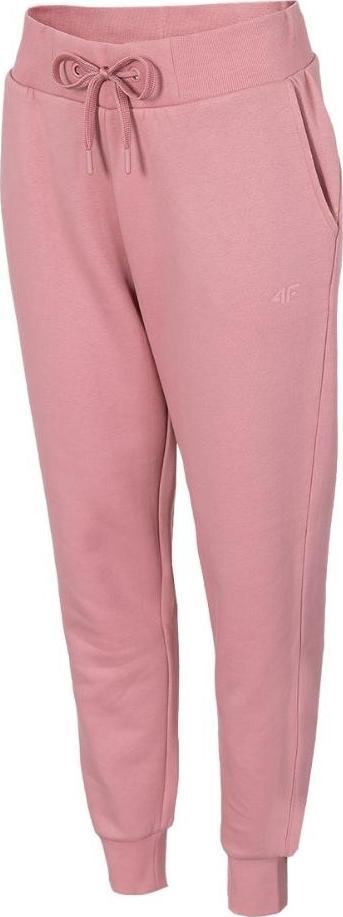 4f Spodnie damskie H4L22-SPDD350 Jasny róż r. S