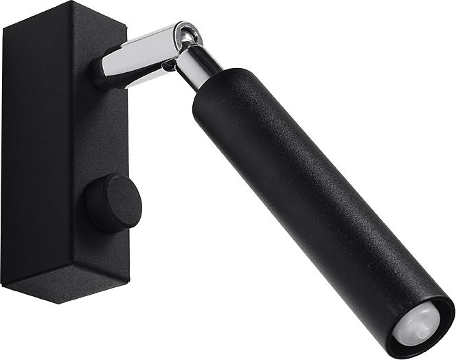 Kinkiet Lumes Czarny regulowany kinkiet industrialny - EX718-Eyetes