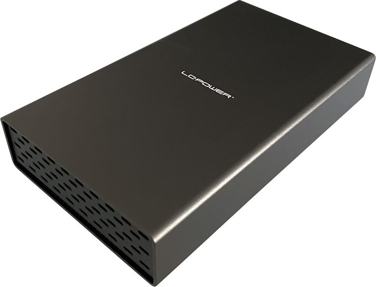 Kieszeń LC-Power 3.5" SATA - USB-C 3.2 Gen 2 + USB Hub (LC-35U3-C-HUB)