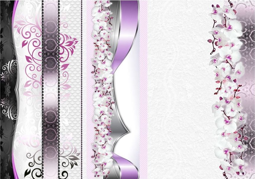 DecoNest Fototapeta - Parada orchidei w fiolecie - 250X175