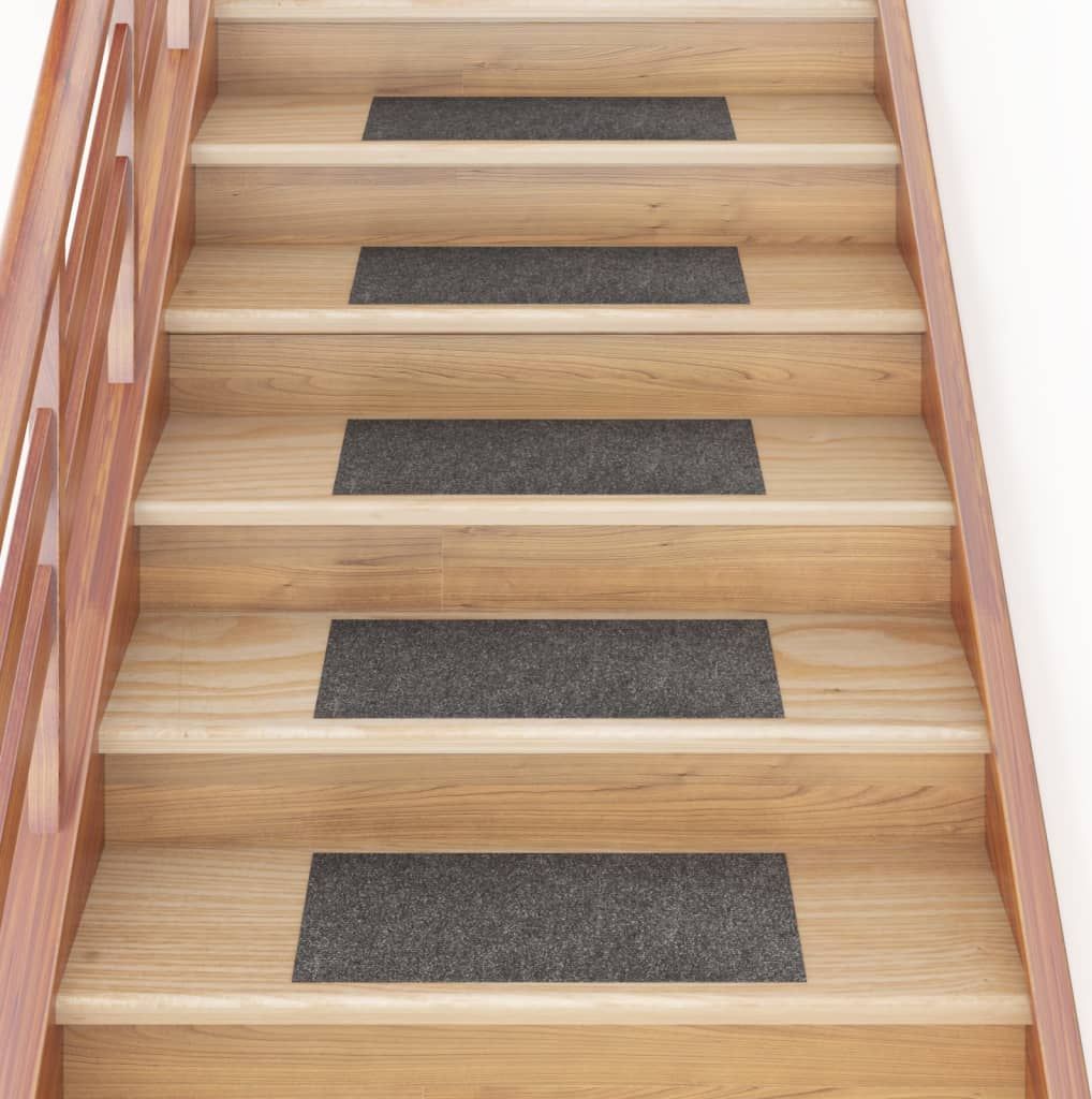 vidaXL Samoprzylepne nakładki na schody, 15 szt., 60x25 cm