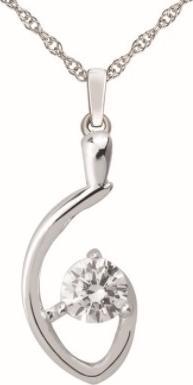 Srebro i Kamienie Srebrna designerska zawieszka z cyrkonią