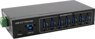 Exsys EXSYS EX-11227HMVS 7 Port USB 3.2 Gen 1 Metall HUB VIA VL811+ Chipset
