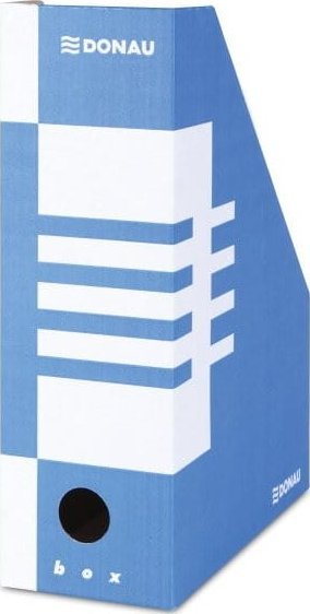 Donau POJEMNIK NA CZASOPISMA KARTONOWY DONAU 100 BIAŁO-NIEBIESKI