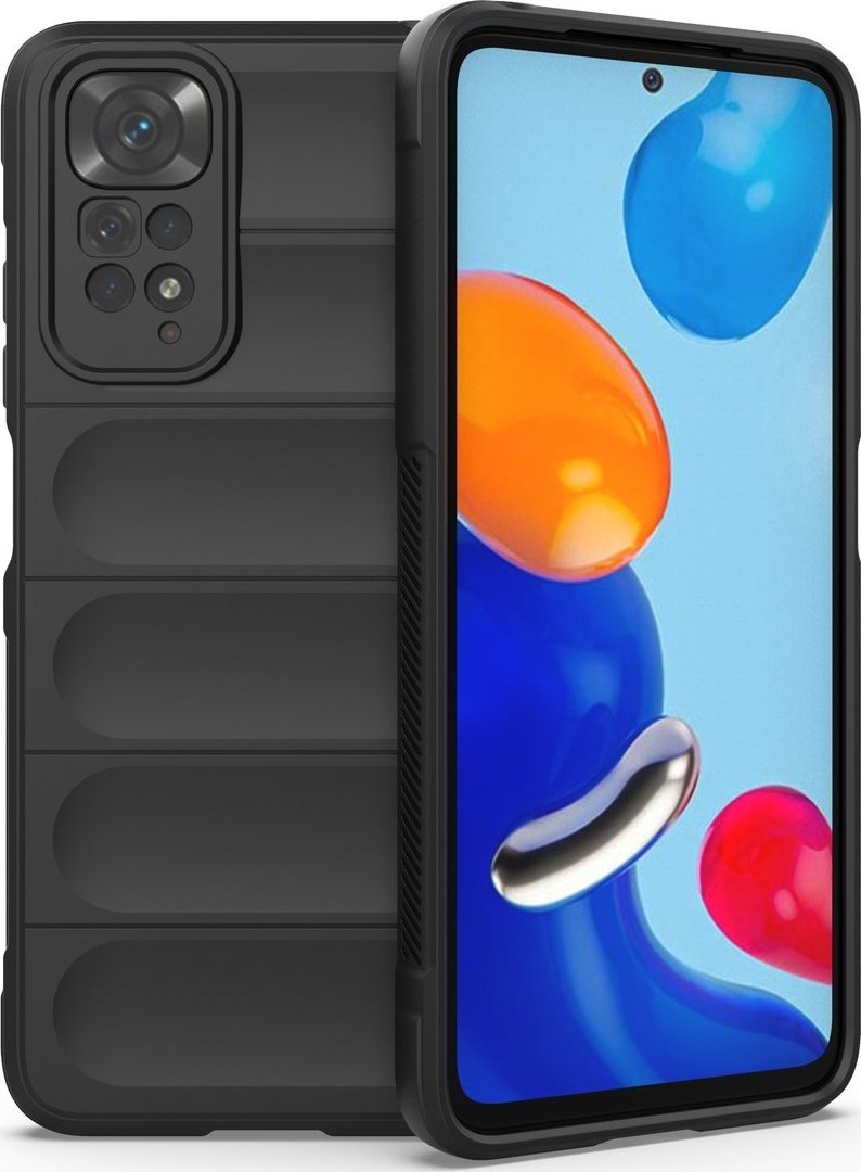 Hurtel Magic Shield Case etui do Xiaomi Redmi Note 11 elastyczny pancerny pokrowiec czarny