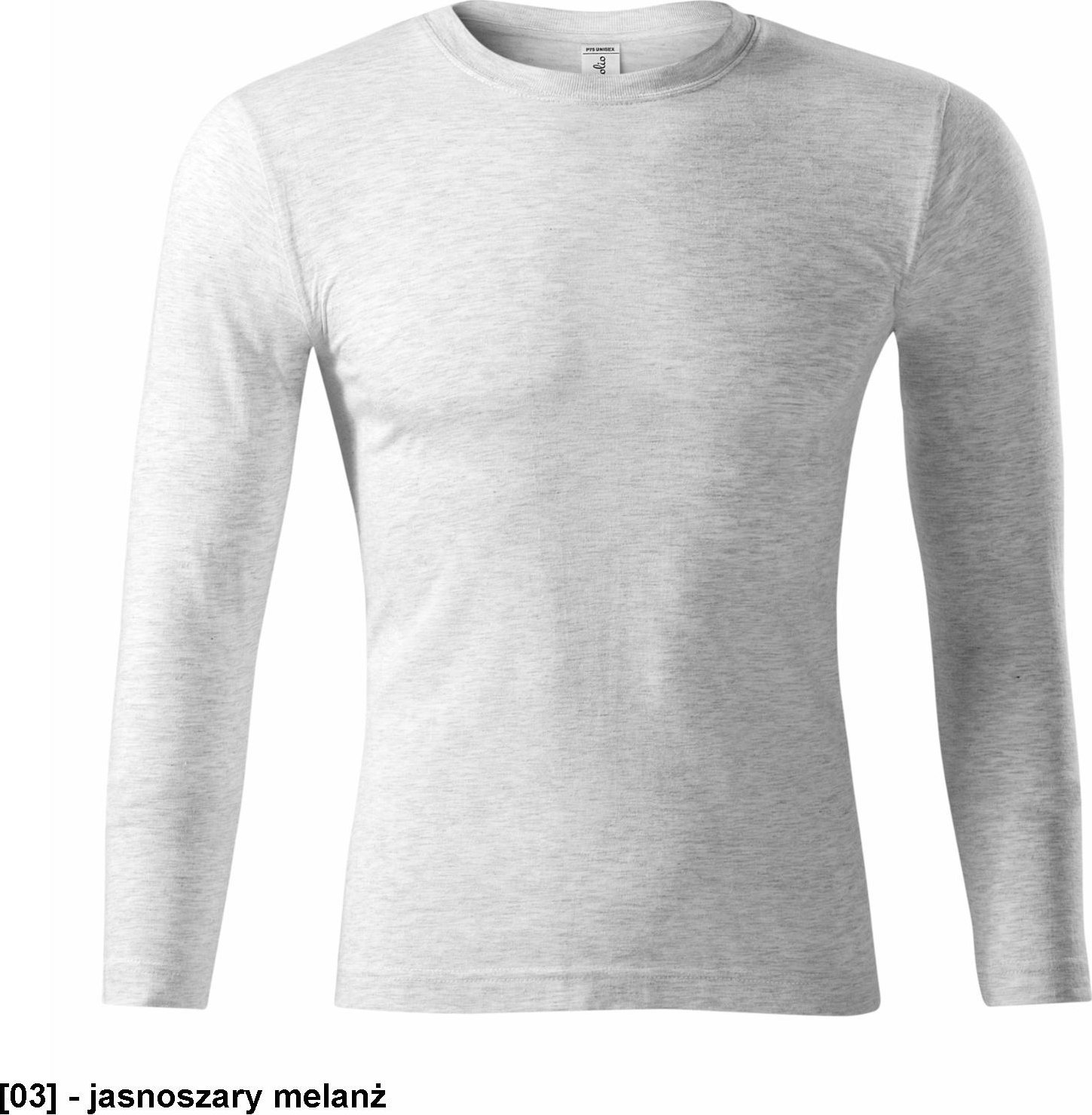 PICCOLIO Progress LS P75 - ADLER - Koszulka unisex, 150 g/m, - jasnoszary melanż XL