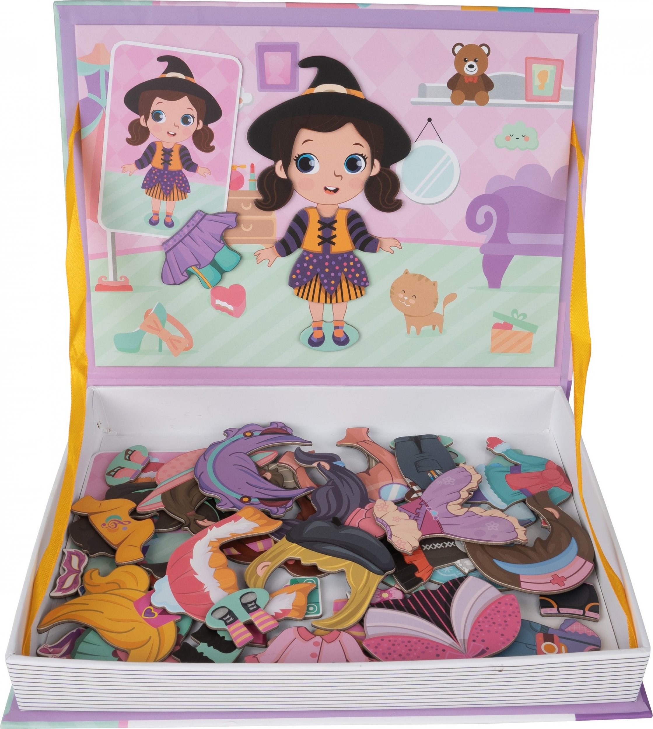 MalPlay Układanka Magnetyczna Puzzle Ubieranie Dziewczynki