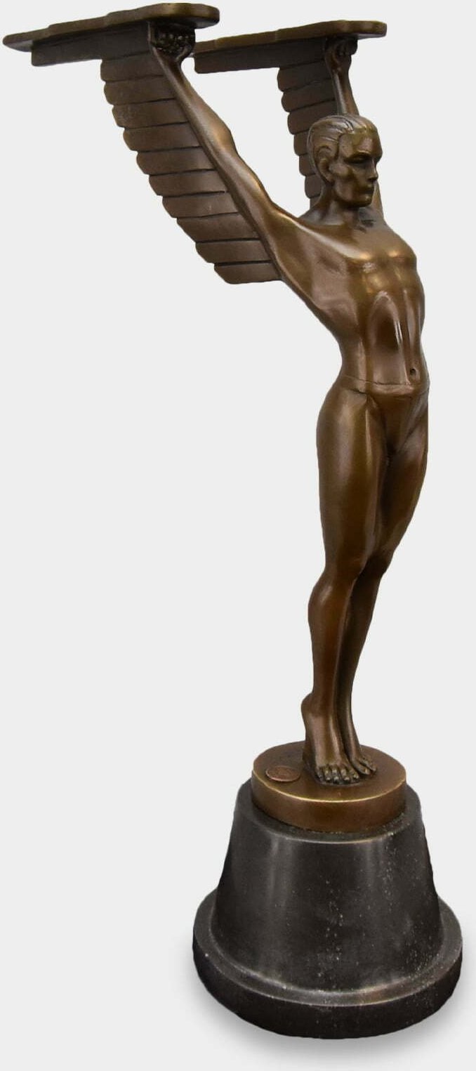 rzezbyzbrazu Ikar w Stylu Art Deco Rzeźba z Brązu
