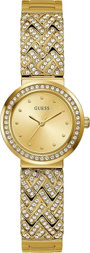 Zegarek Guess Zegarek damski Guess GW0476L2 CYRKONIE złoty