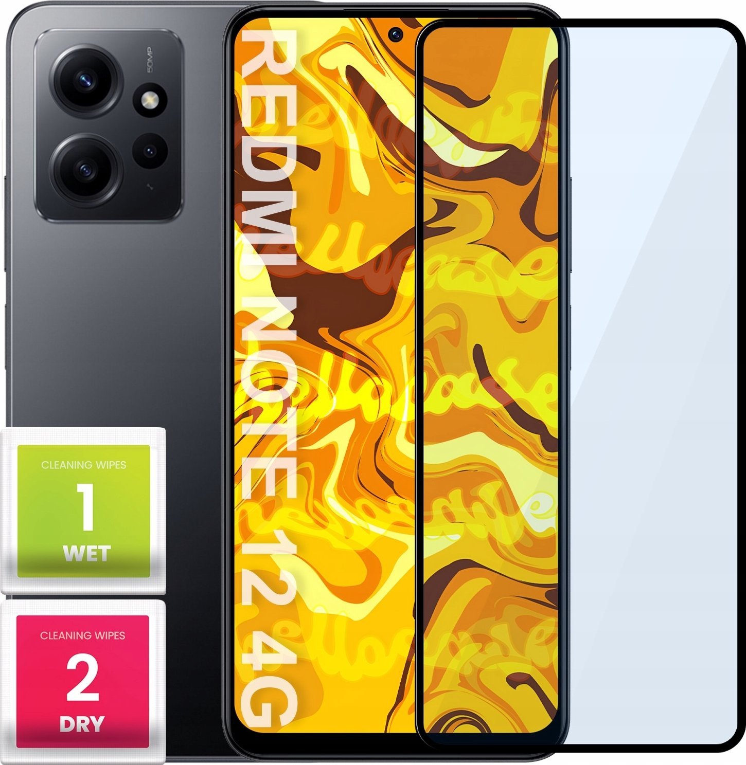 Hello Case SZKŁO HARTOWANE DO REDMI NOTE 12 4G / REDMI NOTE 12 5G PEŁNE NA CAŁY EKRAN