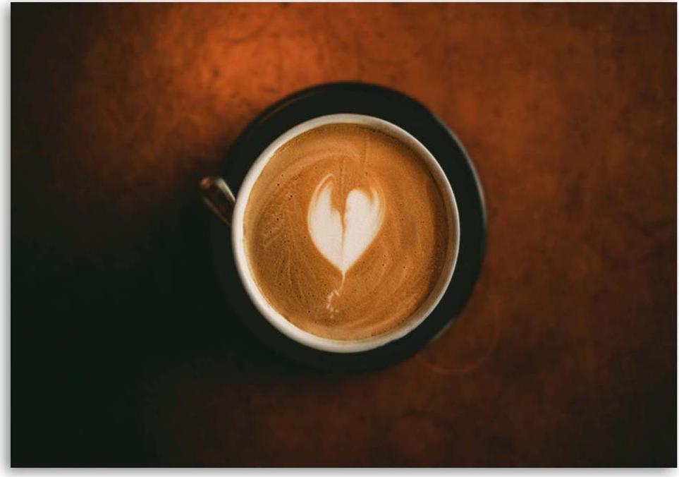 CaroGroup OBRAZ CANVAS DO KUCHNI Filiżanka Kawa 100x70