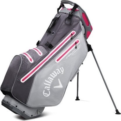 CALLAWAY morele Torba golfowa Callaway Fairway 14 HD (z nóżkami) - szaro-srebrno-różowa