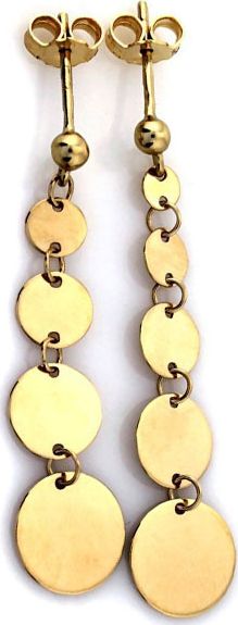 Lovrin ZŁOTE WISZĄCE KOLCZYKI 333 WISZĄCE KÓŁECZKA 8KT