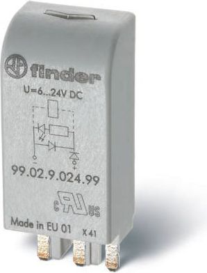 Finder Moduł EMC LED zielony 28 - 60V AC / DC (99.02.0.060.59)