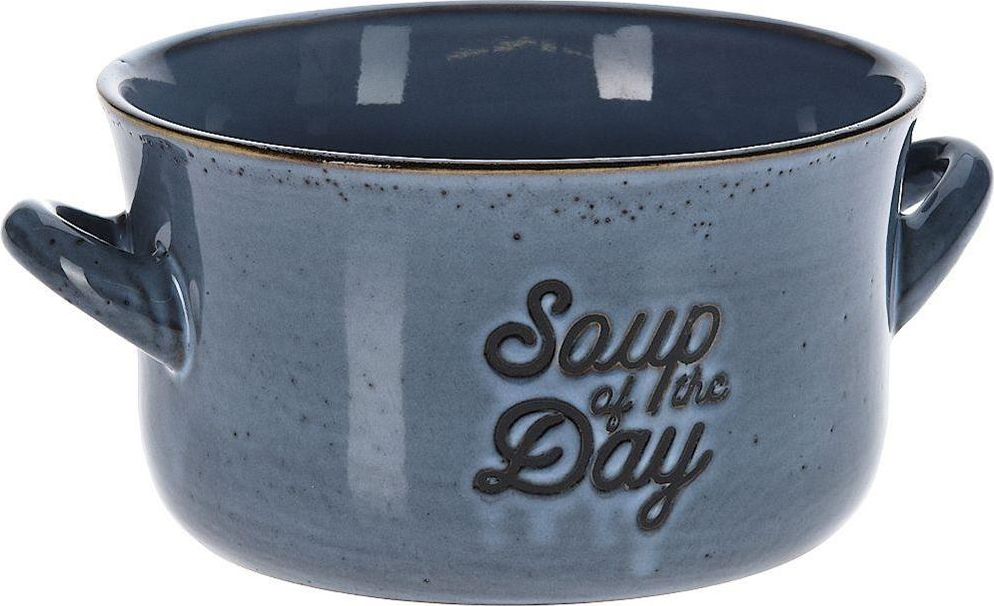 Siaki Collection Miska na zupę, BULIONÓWKA do zupy, ceramiczna, 650 ml, NIEBIESKA