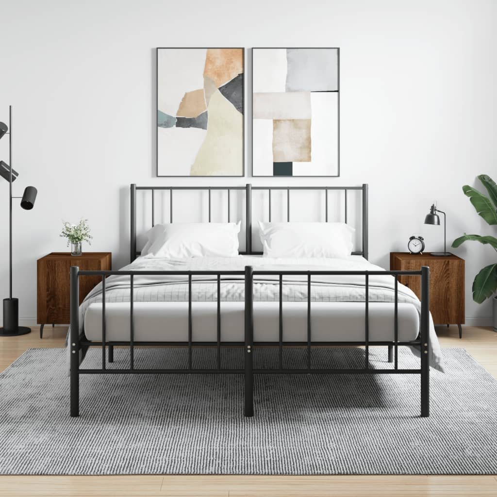 vidaXL vidaXL Szafki nocne, 2 szt., brązowy dąb, 40x40x50 cm